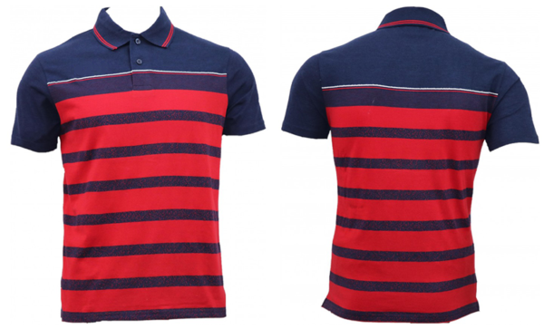 Red Blue Sports Polo Shirt