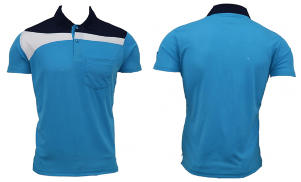 sky blue Sports Polo Shirt