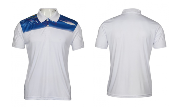 white blue Sports Polo Shirt