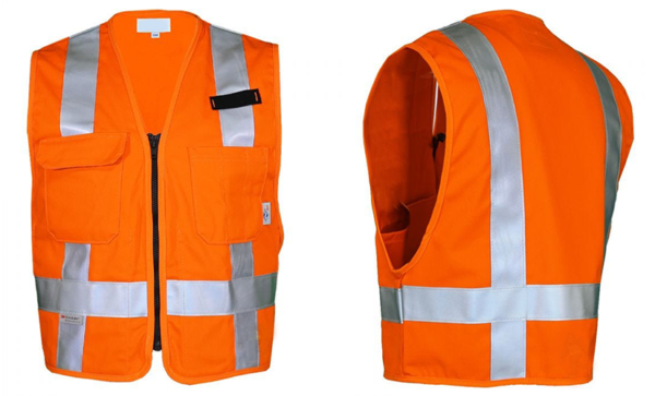 Orange Reflector Hi-Wiz Vest